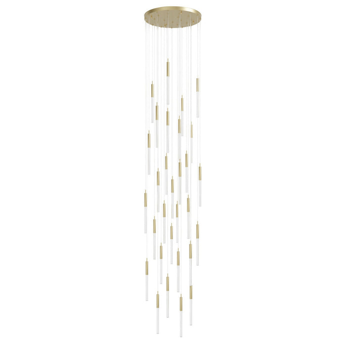 Avenue Lighting - HF2031-SNW-BB - 31 Light Pendant - Main St. - Brushed Brass