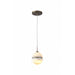 Avenue Lighting - HF2900-AB - One Light Pendant - Sedona - Alabster / Aged Brass