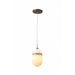 Avenue Lighting - HF2901-AB - One Light Pendant - Sedona - Alabster / Aged Brass