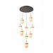 Avenue Lighting - HF2909-AB - Nine Light Pendant - Sedona - Alabster / Aged Brass