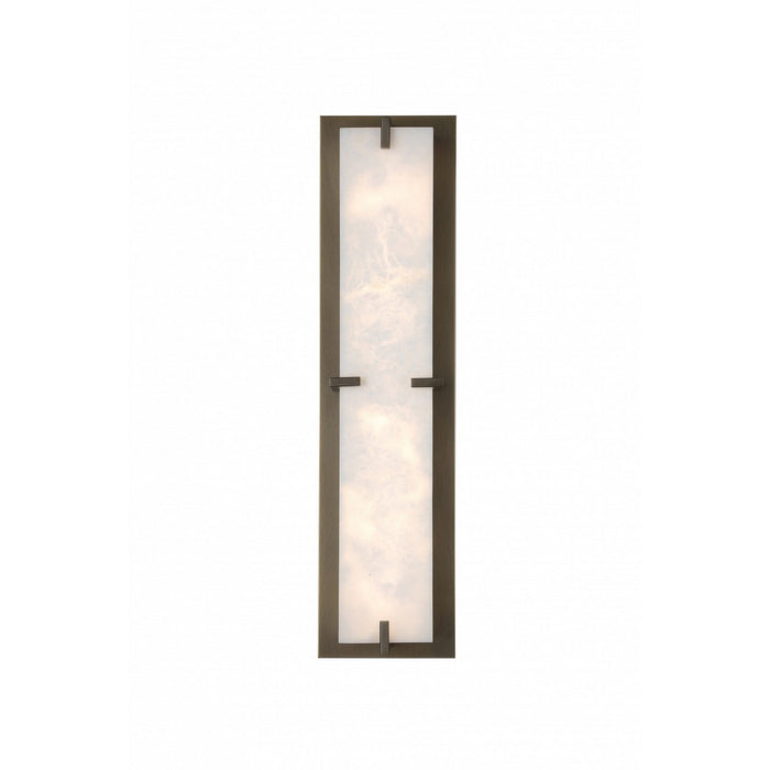 Avenue Lighting - HF2930-AB - Two Light Wall Sconce - Sedona - Alabster / Aged Brass