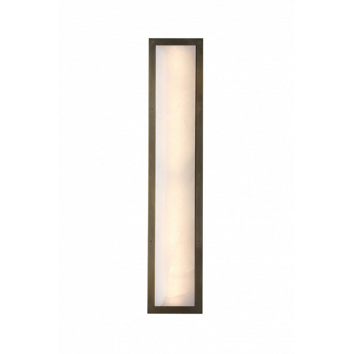 Avenue Lighting - HF2962-AB - Two Light Wall Sconce - Sedona - Alabster / Aged Brass