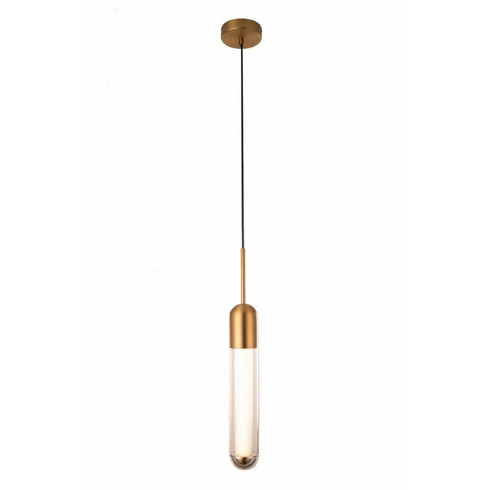 Avenue Lighting - HF7301-AB - LED Pendant - Nautilus - Aged Brass