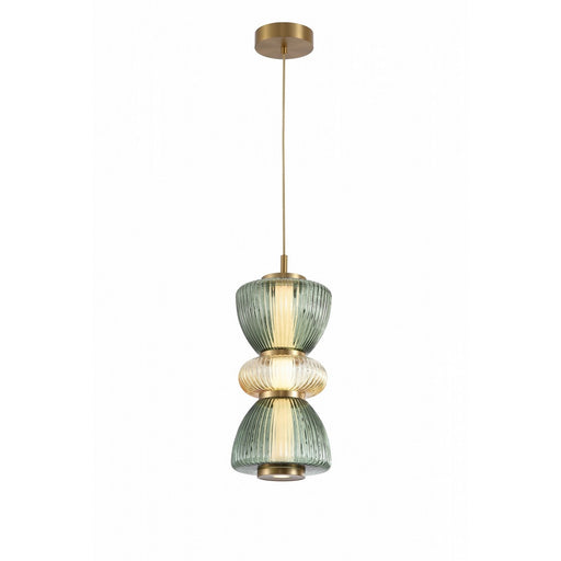 Rosewood LED Pendant Aged Brass