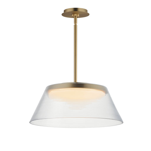 Jensen LED Pendant Satin Brass