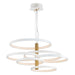 ET2 - E24327-WTGLD - LED Pendant - Hoopla - White/Gold