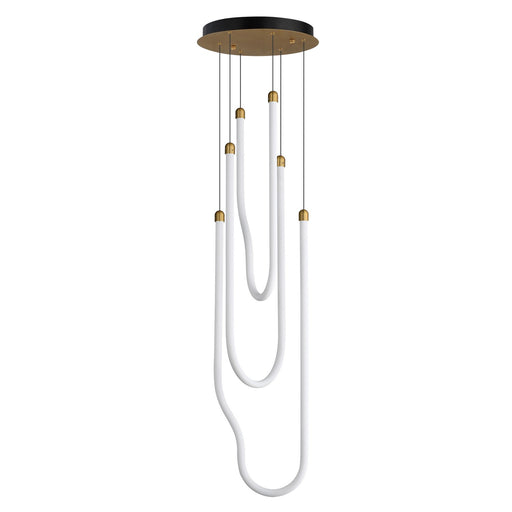 Soleil LED Pendant Natural Aged Brass