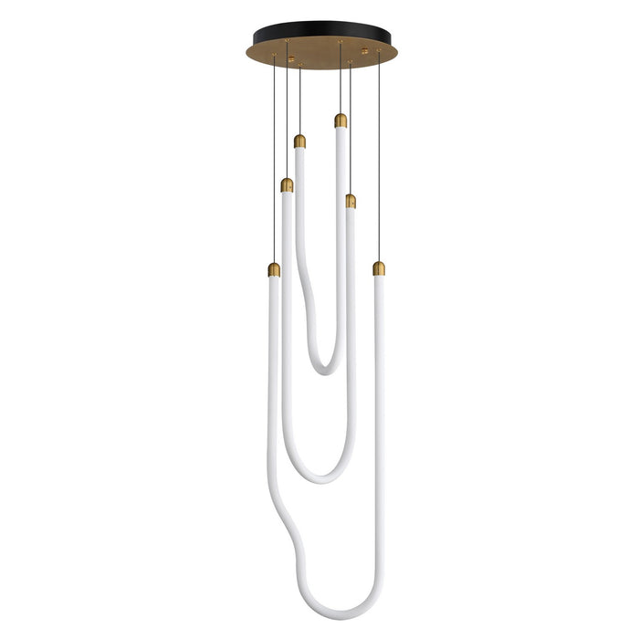 ET2 - E24983-NAB - LED Pendant - Soleil - Natural Aged Brass