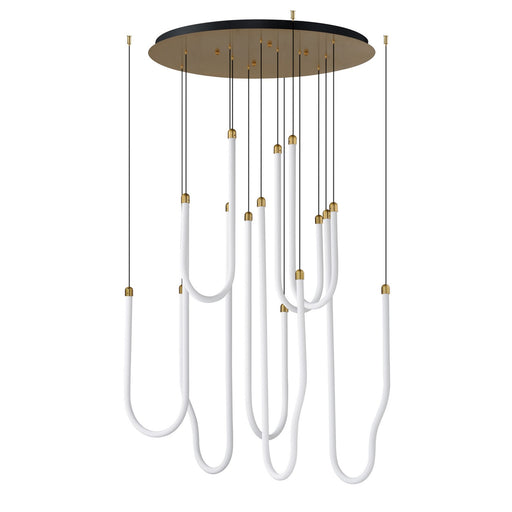 Soleil LED Pendant Natural Aged Brass