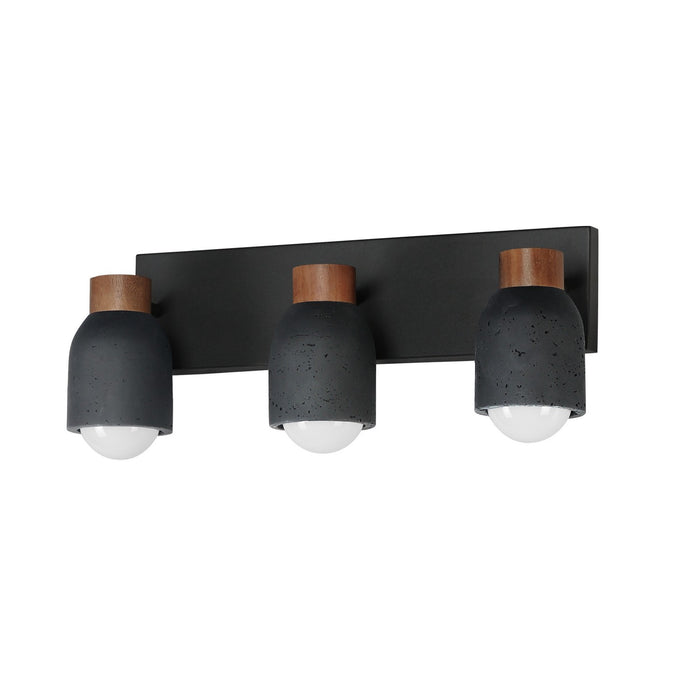 Maxim - 10623LVBK - Three Light Bath Vanity - Pompeii - Lava / Black