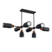 Maxim - 10628LVBK - Eight Light Pendant - Pompeii - Lava / Black