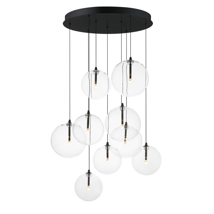 ET2 - E25077-18BK - LED Chandelier - Global - Black