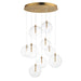 ET2 - E25077-18NAB - LED Chandelier - Global - Natural Aged Brass