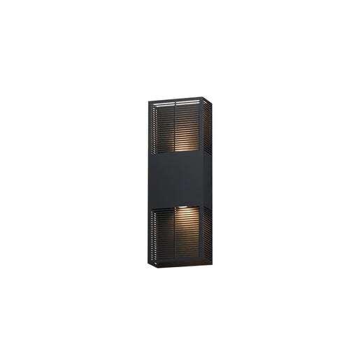Grate LED Outdoor Wall Sconce Black