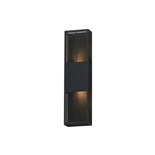 Grate LED Outdoor Wall Sconce Black