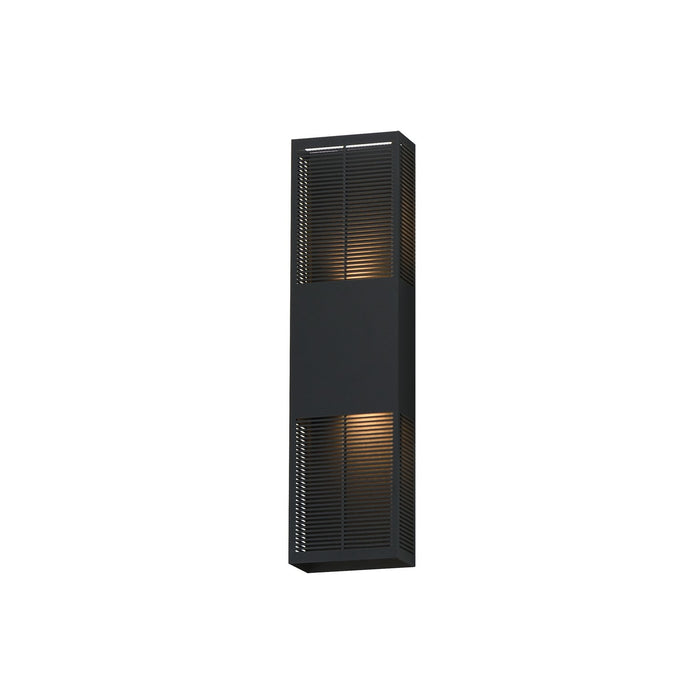 ET2 - E30394-BK - LED Outdoor Wall Sconce - Grate - Black