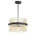 ET2 - E34255-BKSBR - LED Pendant - Chimes 5CCT - Black / Satin Brass