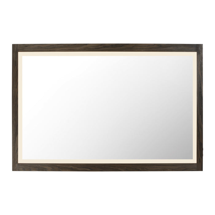 ET2 - E42054-WN - LED Mirror - Sawyer - Walnut