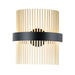 ET2 - E34251-BKSBR - LED Wall Sconce - Chimes 5CCT - Black / Satin Brass