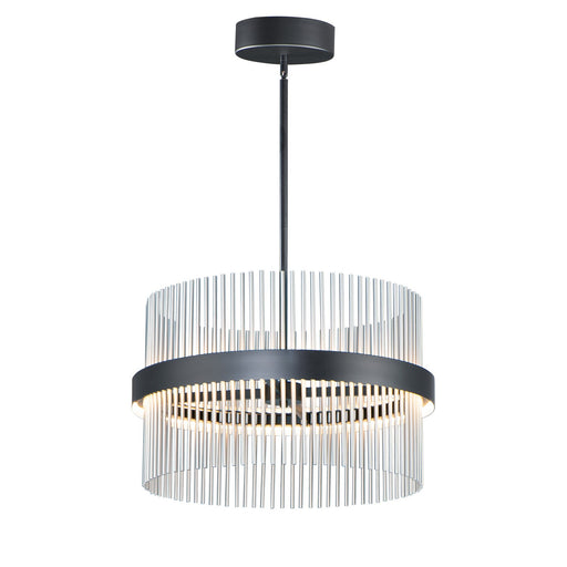 ET2 - E34255-BKSN - LED Pendant - Chimes WiZ - Black / Satin Nickel