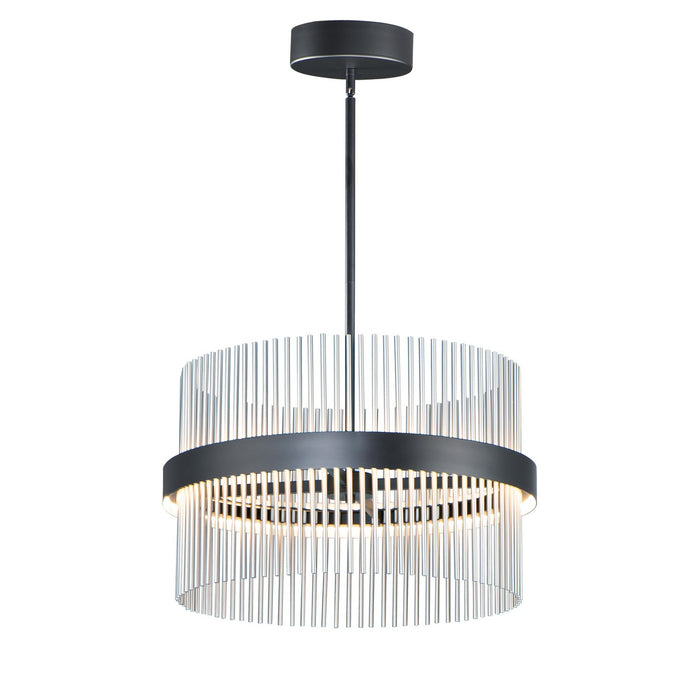 ET2 - E34255-BKSN - LED Pendant - Chimes WiZ - Black / Satin Nickel