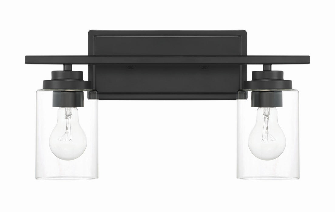 Craftmade - 20417FB2 - Two Light Vanity - Clark - Flat Black