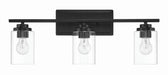 Craftmade - 20425FB3 - Three Light Vanity - Clark - Flat Black