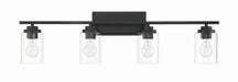 Craftmade - 20435FB4 - Four Light Vanity - Clark - Flat Black
