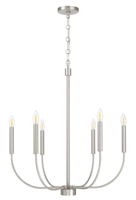 Craftmade - 59826-BNK - Six Light Chandelier - Traci - Brushed Polished Nickel