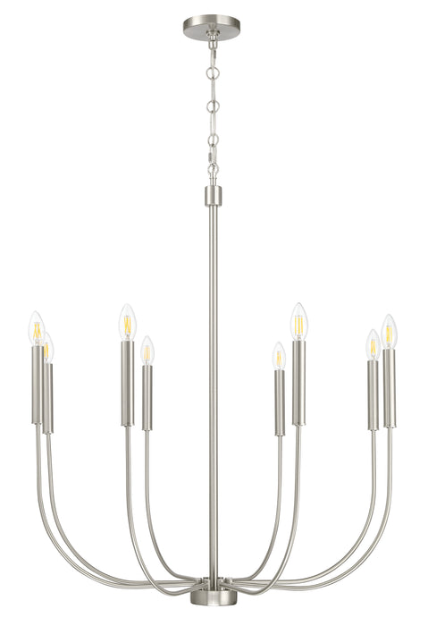 Craftmade - 59828-BNK - Eight Light Chandelier - Traci - Brushed Polished Nickel
