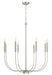 Craftmade - 59828-BNK - Eight Light Chandelier - Traci - Brushed Polished Nickel