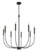 Craftmade - 59828-FB - Eight Light Chandelier - Traci - Flat Black