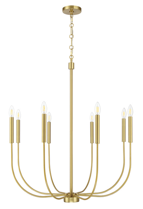 Craftmade - 59828-SB - Eight Light Chandelier - Traci - Satin Brass