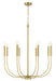 Craftmade - 59828-SB - Eight Light Chandelier - Traci - Satin Brass