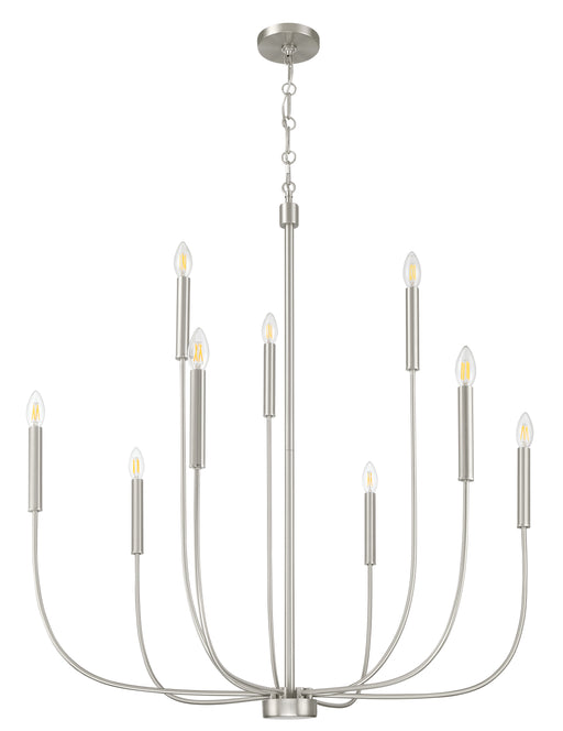 Craftmade - 59829-BNK - Nine Light Chandelier - Traci - Brushed Polished Nickel