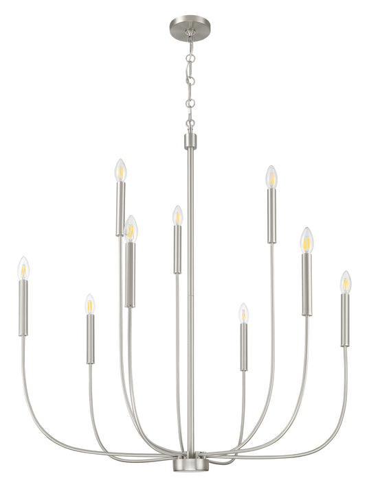 Craftmade - 59829-BNK - Nine Light Chandelier - Traci - Brushed Polished Nickel
