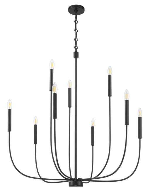 Craftmade - 59829-FB - Nine Light Chandelier - Traci - Flat Black