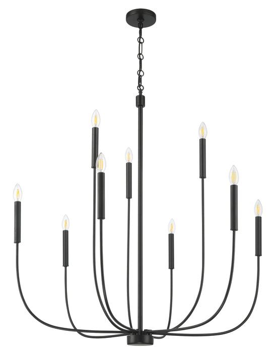 Craftmade - 59829-FB - Nine Light Chandelier - Traci - Flat Black