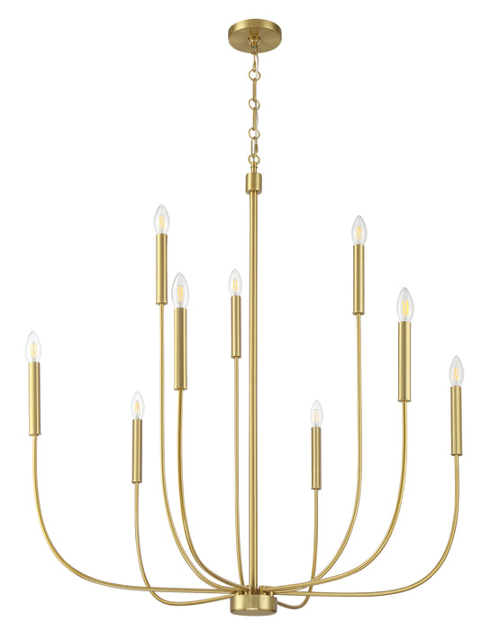 Craftmade - 59829-SB - Nine Light Chandelier - Traci - Satin Brass