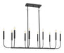 Craftmade - 59870-FB - Ten Light Island Pendant - Traci - Flat Black
