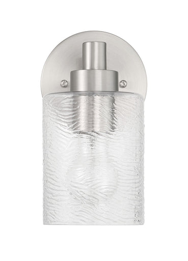 Lyndsey One Light Wall Sconce Brushed Polished Nickel