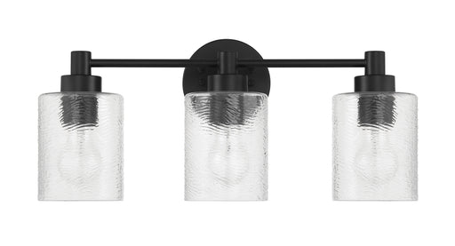 Lyndsey Three Light Vanity Flat Black