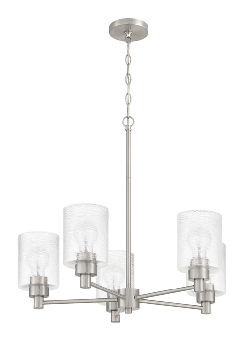 Craftmade - 60225-BNK - Five Light Chandelier - Lyndsey - Brushed Polished Nickel