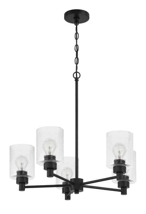 Craftmade - 60225-FB - Five Light Chandelier - Lyndsey - Flat Black