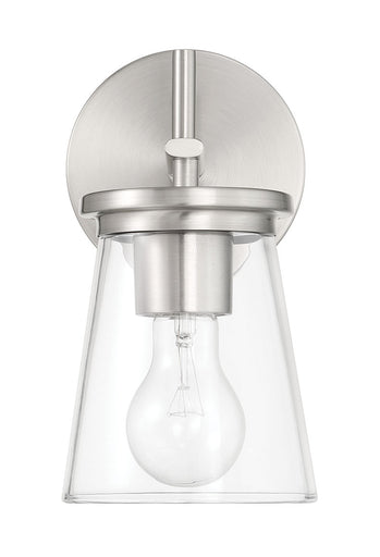 Connell One Light Wall Sconce Brushed Polished Nickel