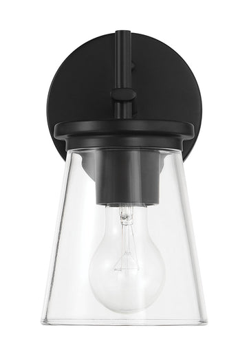 Connell One Light Wall Sconce Flat Black