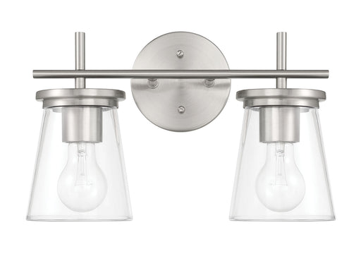 Connell Two Light Vanity Brushed Polished Nickel
