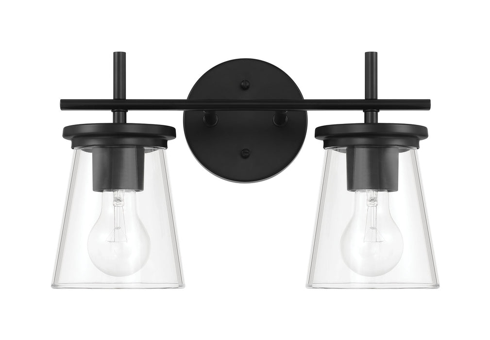 Craftmade - 60402-FB - Two Light Vanity - Connell - Flat Black