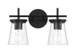 Craftmade - 60402-FB - Two Light Vanity - Connell - Flat Black