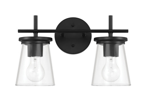Craftmade - 60402-FB - Two Light Vanity - Connell - Flat Black
